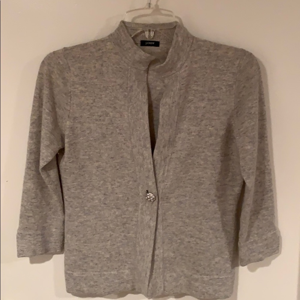J. Crew embellished wool cardigan